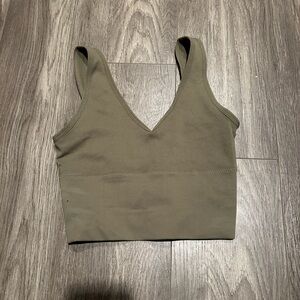 Luvlette army green tank top size s